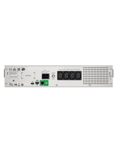 SMC1500I-2UC - Onduleur APC Smart-UPS C 1500 VA / 900 W, line-interactive, rack 19 pouces, 4 prises IEC C13