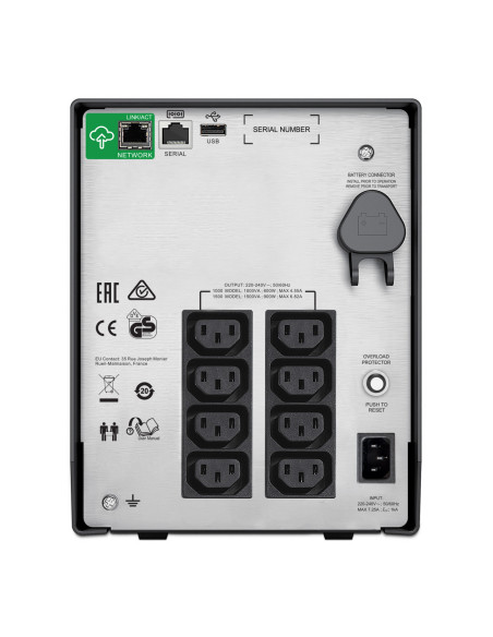 SMC1500IC - Onduleur APC Smart-UPS C 1500 VA / 900 W, line-interactive, 8 prises IEC C13