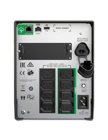 SMT1000IC - Onduleur APC Smart-UPS SMT 1000 VA / 700 W, line-interactive, 8 prises IEC C13