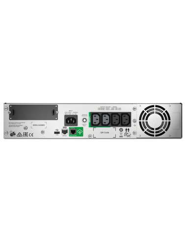 SMT1500RMI2UC - Onduleur APC Smart-UPS SMT 1500 VA / 1000 W, line-interactive, rack 2U, 4 prises IEC C13