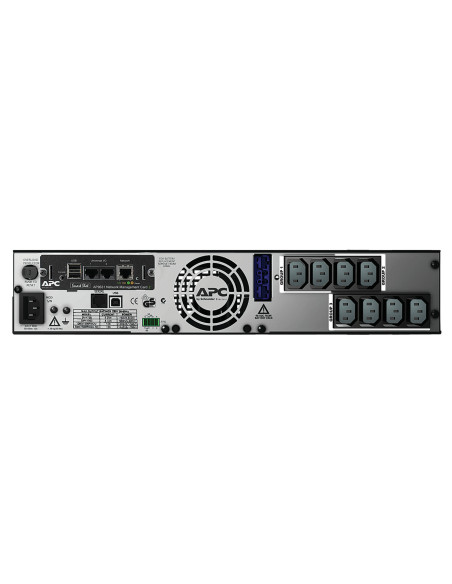 SMX1500RMI2UNC - Onduleur APC Smart-UPS X 1500 VA / 1200 W, line-interactive, rack 2U, 8 prises IEC C13, carte réseau