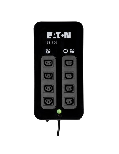 3S700IEC - Onduleur Eaton 3S 700 VA / 420 W, off-line, 4 prises IEC C13
