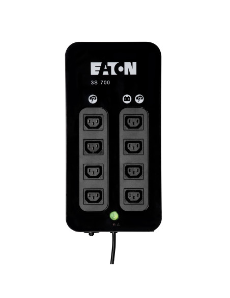 3S700IEC - Onduleur Eaton 3S 700 VA / 420 W, off-line, 4 prises IEC C13