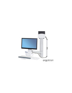 45-273-216 – Station assis-debout Ergotron StyleView Sit-Stand Combo System – Blanc