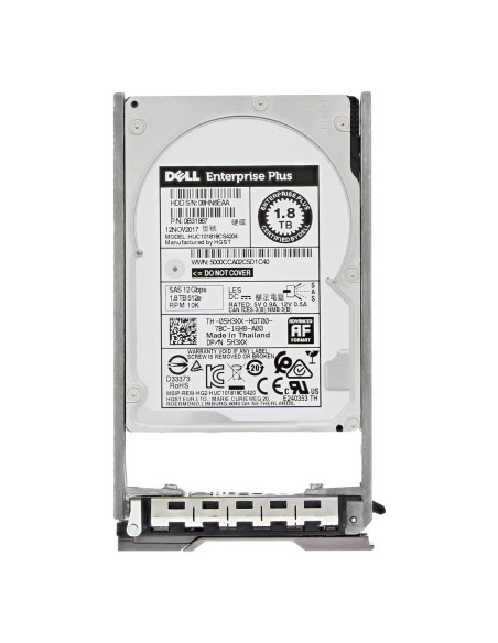 Disque dur 1,8 To SAS 2.5" 10K Dell 5H3XX-COMPELLENT-RFB - Reconditionné