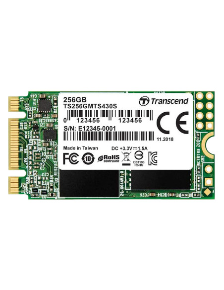 TS256GMTS430S – SSD Transcend MTS430S 256 Go – M.2 2242 SATA 6 Gb/s