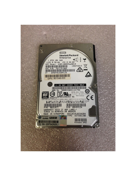 Disque dur 1,8 To SAS 2.5" HP 787175-005-RFB - Reconditionné
