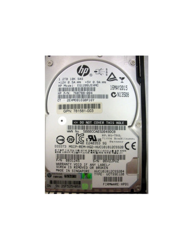 Disque dur 1,2 To SAS 10K HPE 781518-B21-RFB - Reconditionné