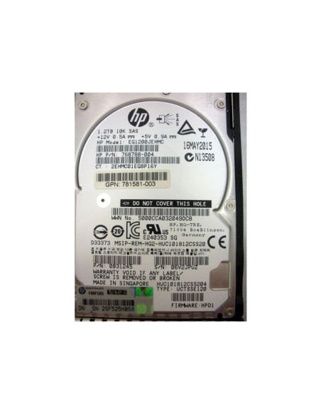 Disque dur 1,2 To SAS 10K HPE 781518-B21-RFB - Reconditionné