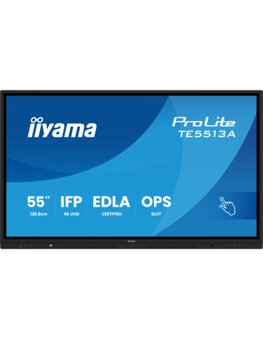 TE5513A-B3AG - Écran interactif iiyama ProLite TE13A 55 pouces 4K tactile Android 14 EDLA
