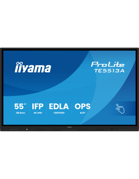 TE5513A-B3AG - Écran interactif iiyama ProLite TE13A 55 pouces 4K tactile Android 14 EDLA