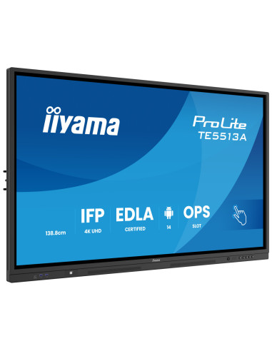 TE5513A-B3AG - Écran interactif iiyama ProLite TE13A 55 pouces 4K tactile Android 14 EDLA