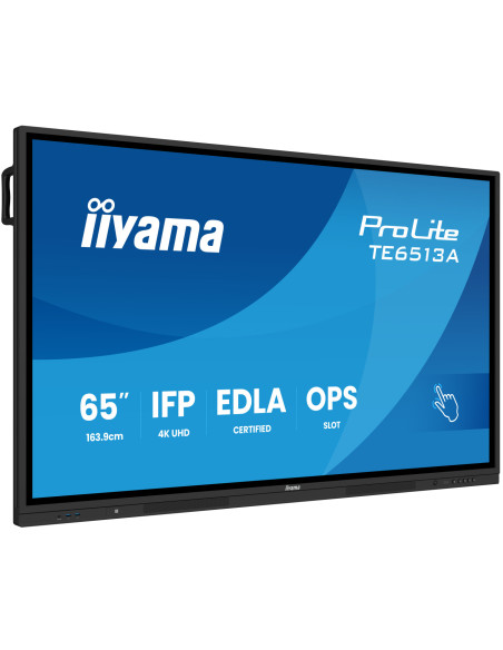 TE6513A-B3AG - Écran interactif iiyama ProLite TE13A 65 pouces 4K tactile Android 14 EDLA
