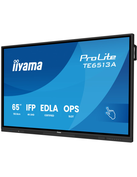 TE6513A-B3AG - Écran interactif iiyama ProLite TE13A 65 pouces 4K tactile Android 14 EDLA