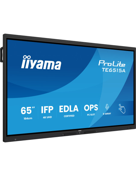 TE6515A-B2AG - Écran interactif iiyama ProLite TE15A 65 pouces 4K tactile Android 14 EDLA