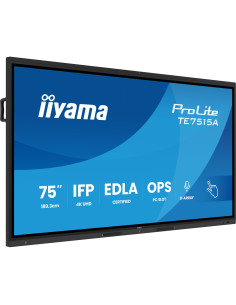 TE7515A-B2AG - Écran interactif iiyama ProLite TE15A 75 pouces 4K tactile Android 14 EDLA