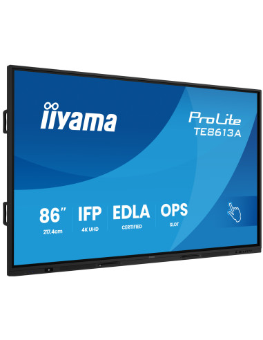 TE8613A-B3AG - Écran interactif iiyama ProLite TE13A 86 pouces 4K tactile Android 14 EDLA