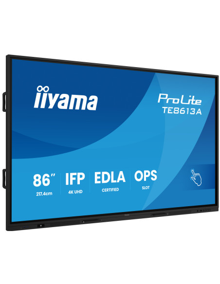 TE8613A-B3AG - Écran interactif iiyama ProLite TE13A 86 pouces 4K tactile Android 14 EDLA