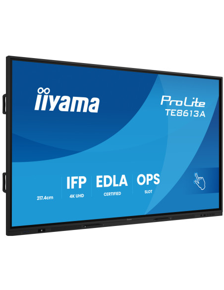TE8613A-B3AG - Écran interactif iiyama ProLite TE13A 86 pouces 4K tactile Android 14 EDLA