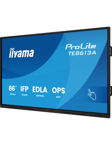 TE8613A-B3AG - Écran interactif iiyama ProLite TE13A 86 pouces 4K tactile Android 14 EDLA