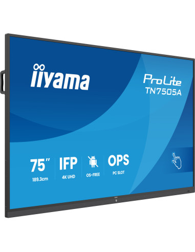 TN7505A-B1AG - Écran interactif iiyama ProLite TN05A 75 pouces 4K tactile sans système