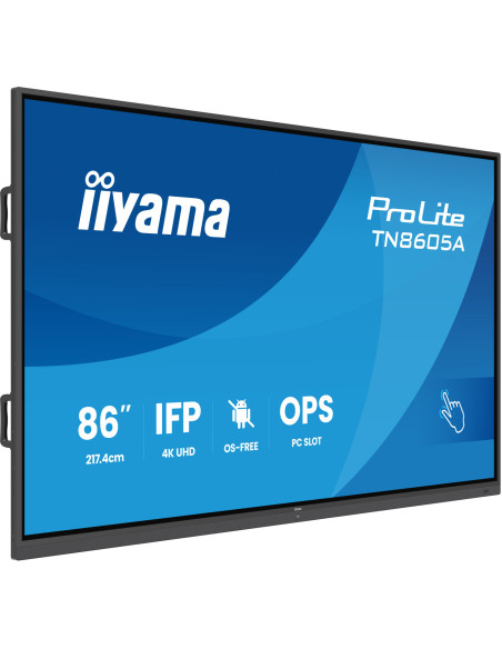 TN8605A-B1AG - Écran interactif iiyama ProLite TN05A 86 pouces 4K tactile sans système