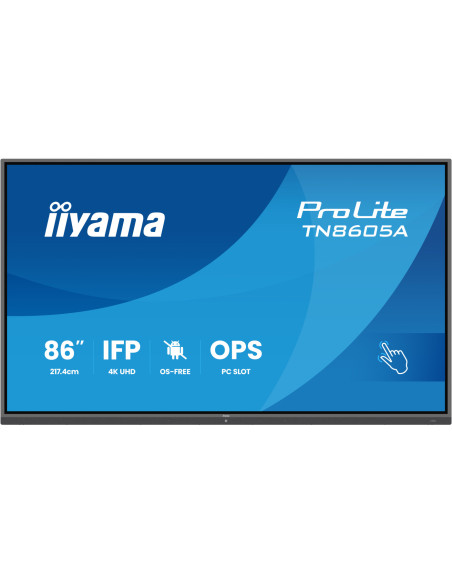 TN8605A-B1AG - Écran interactif iiyama ProLite TN05A 86 pouces 4K tactile sans système