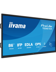 TE8615A-B1AG - Écran interactif iiyama ProLite TE15A 86 pouces 4K tactile Android 14 EDLA