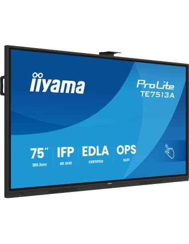 TE7513A-B2AG - Écran interactif iiyama ProLite TE13A 75 pouces 4K tactile Android 14 EDLA