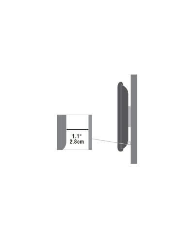 VLMW4280 - Support mural fixe Vivolink pour écran de 42 à 80 pouces, 80 kg