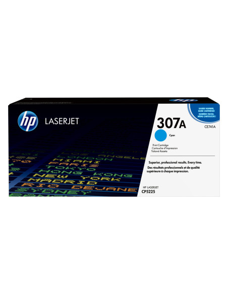 HP 307A - CE741A - Toner HP - 1 x cyan - 7 300 pages