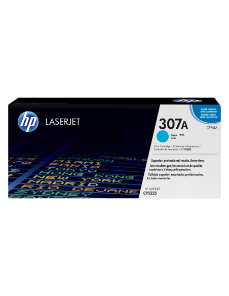 HP 307A - CE741A - Toner HP - 1 x cyan - 7 300 pages