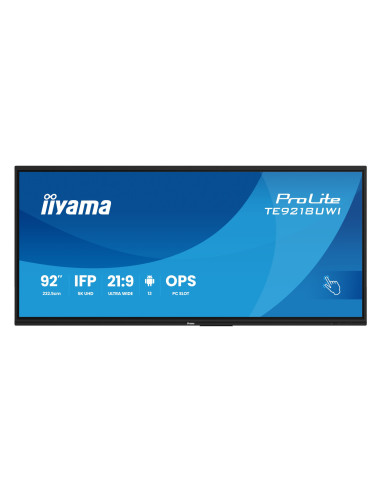 iiyama 92" 5K UHD Touch Screen AG avec Android Interactif et Plus
