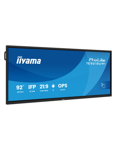 iiyama 92" 5K UHD Touch Screen AG avec Android Interactif et Plus
