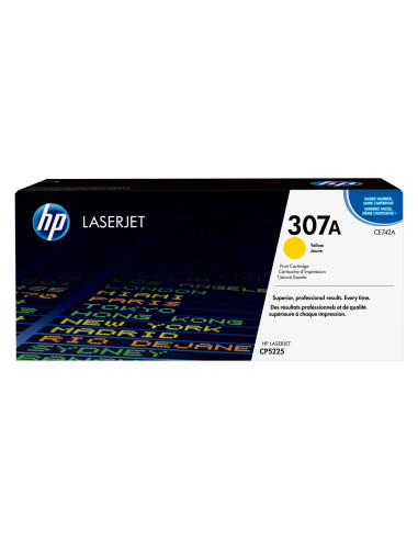 HP 307A - CE742A - Toner HP - 1 x jaune - 7 300 pages