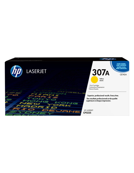 HP 307A - CE742A - Toner HP - 1 x jaune - 7 300 pages