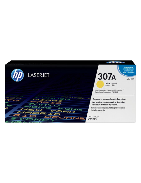 HP 307A - CE742A - Toner HP - 1 x jaune - 7 300 pages