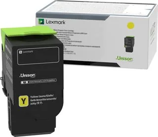 Toner jaune Lexmark 24B7501 et sa boîte