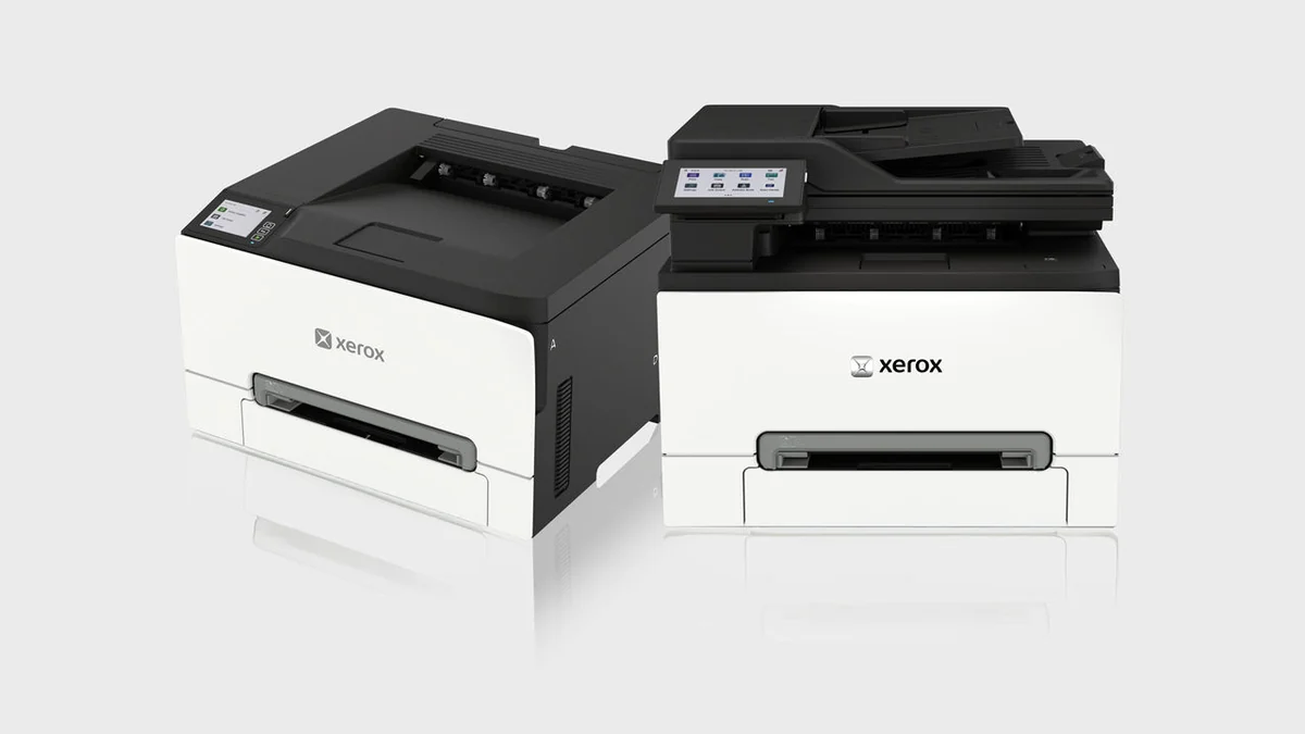 Imprimante Xerox C2432 et multifonction Xerox XC2432 cote a cote